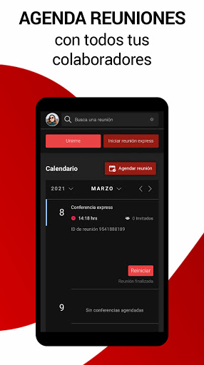 Android application Videoconferencia Claro screenshort