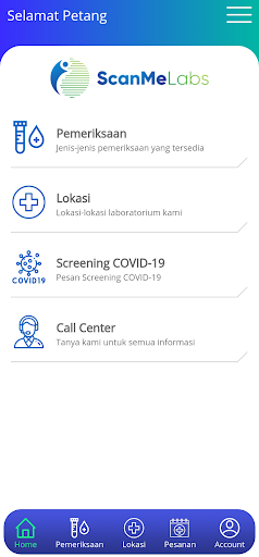 Android application ScanMe Labs screenshort