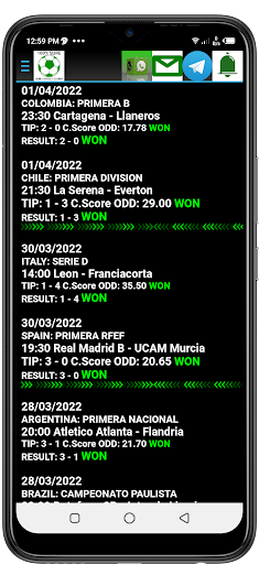 Daily Bet Correct Scores 100