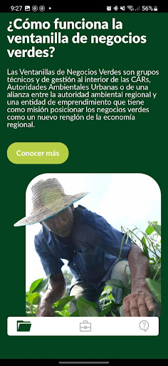 Android application Negocios Verdes Cardique screenshort