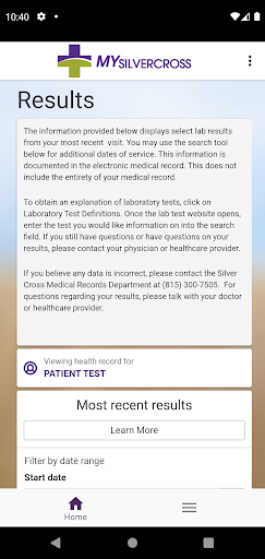 MYSilverCross Screen 2