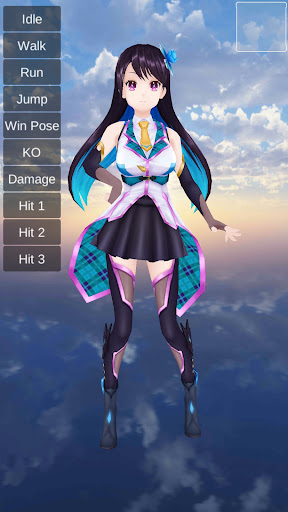 Android application 3Dアニメキャラクター - 美少女シミュレーション screenshort
