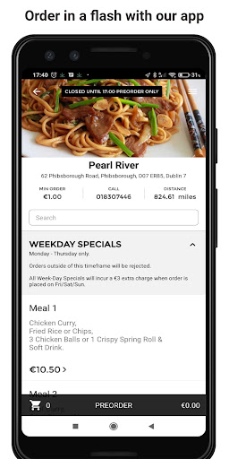 Android application Pearl River screenshort