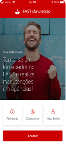 Android application Fast Manutenção Fornecedor screenshort