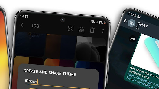 iWALL: iOS Blur Dock Bar Mod APK 2.08 (Unlocked)(Premium) Gallery 3