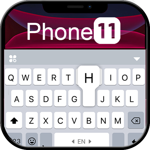 Black Phone 11 Keyboard Theme  Icon