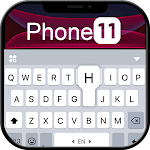 Cover Image of 下载 Black Phone 11 Keyboard Theme  APK