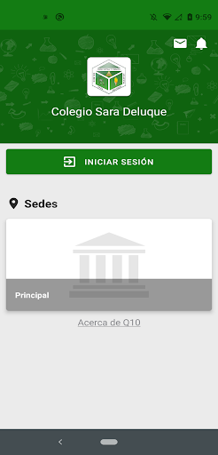 Android application Colegio Sara Deluque screenshort