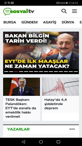 Android application Sosyal TV screenshort