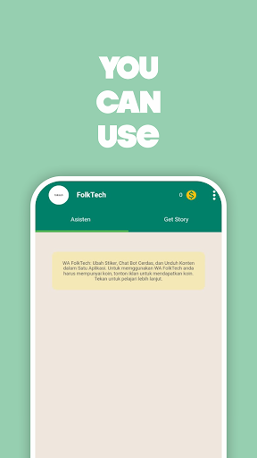 Stiker Saver | WA FolkTech Screen 2
