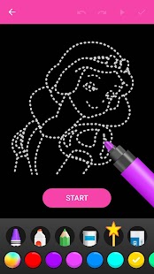 Learn To Draw Glow Princess Screenshot