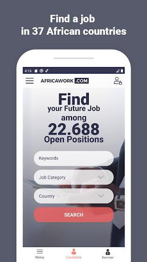 Android application AfricaTalents screenshort