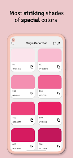 Color Palette & Color Finder Screen 2
