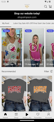 Screenshot of Simply Simpson Boutique