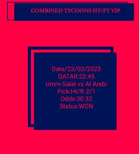 Combined Tycoons Ht/ft Vip