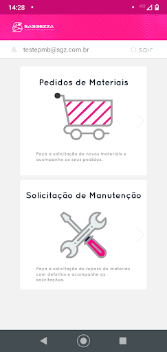 Android application SGZ Trade Marketing Solutions screenshort