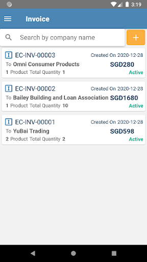 Eceipt Mobile - Invoice & Deli Screen 3
