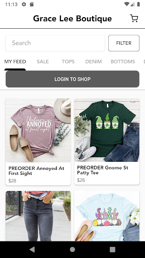 Screenshot of Grace Lee Boutique