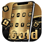 Golden Luxury Black Business Theme  Icon