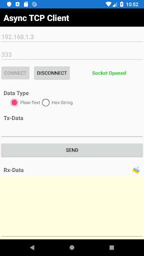 TCP Async Client Screen 2