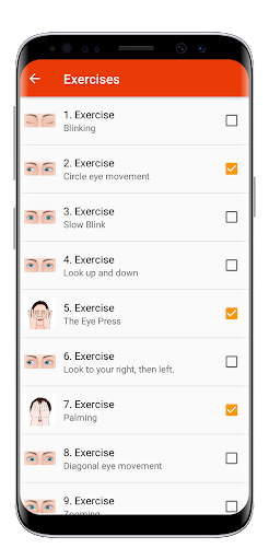Eye exercises: workout vision. Screen 2