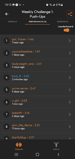 Train Together Fitness App