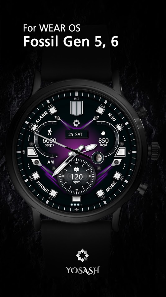 #5. D320 Analog Watch Face YOSASH (Android) 由: Yosash