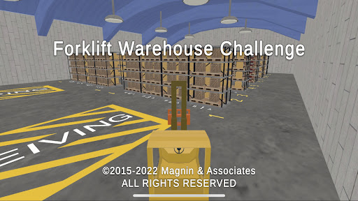 Android application Forklift Warehouse Challenge screenshort