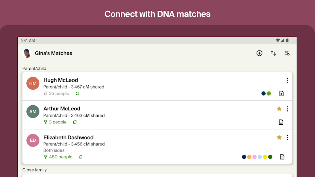 Ancestry: Family History & DNA UI shots 20