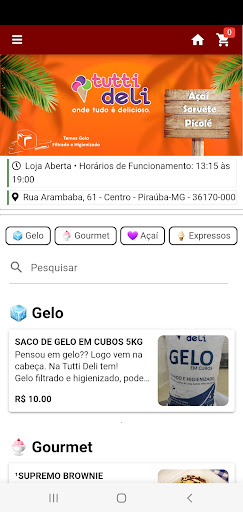 Android application Tutti Deli screenshort