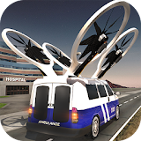 Flying Drone Ambulance icon
