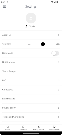 ANSRD App Screen 2