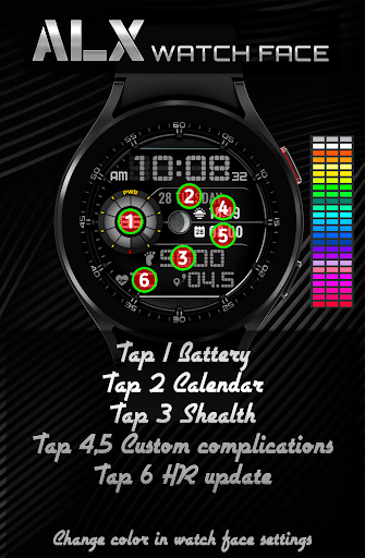 ALX01 LCD Digital Watch Face