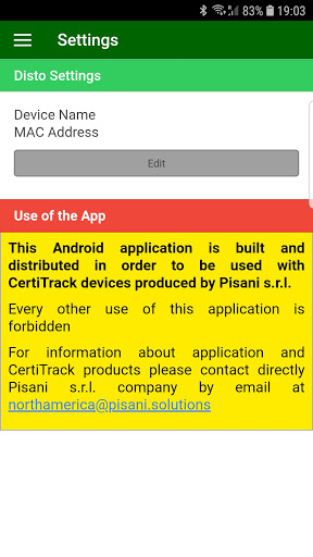 Android application Certi Track EN screenshort