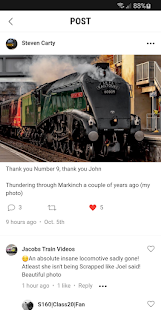 Train Siding: social media