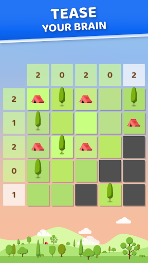 Android application Tents and Trees: Puzzle game screenshort