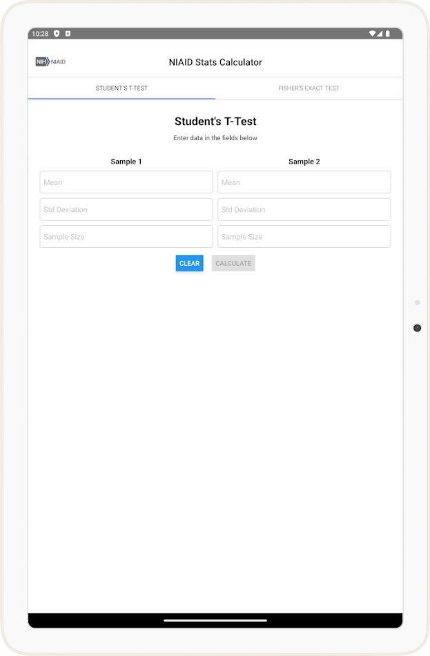 #8. NIAID Stats Calculator (Android) Podle: NIH/NIAID
