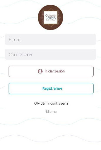 Android application Cafune Prestador screenshort