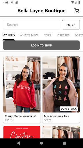 Screenshot of Bella Layne Boutique