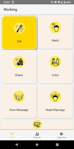 Cut-n-Go Employee App Screen 3