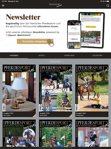 Android application PFERDESPORT Journal screenshort