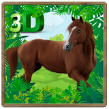 Wild Horse Jungle Simulator 3D icon