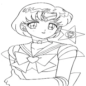 Sailor Mercury : Coloring Book