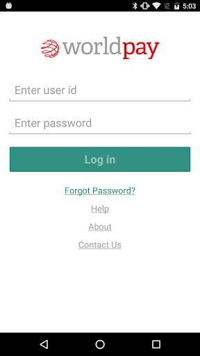Android application Worldpay Total screenshort