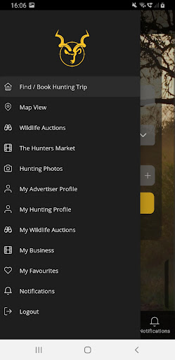 My Hunting App Screen 2