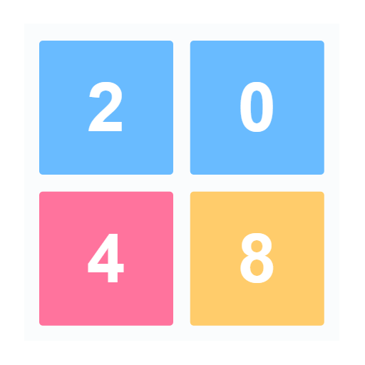 2048 game puzzle logo