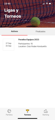 Android application TecnifibreHN screenshort