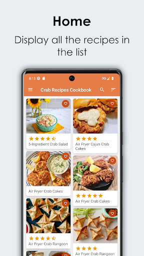 Android application Crab Recipes Cookbook screenshort