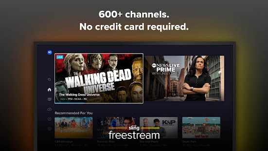 Sling: Live TV + Freestream Screenshot