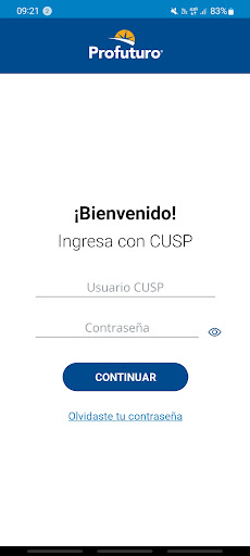 Android application Profuturo Proyecta Pro screenshort